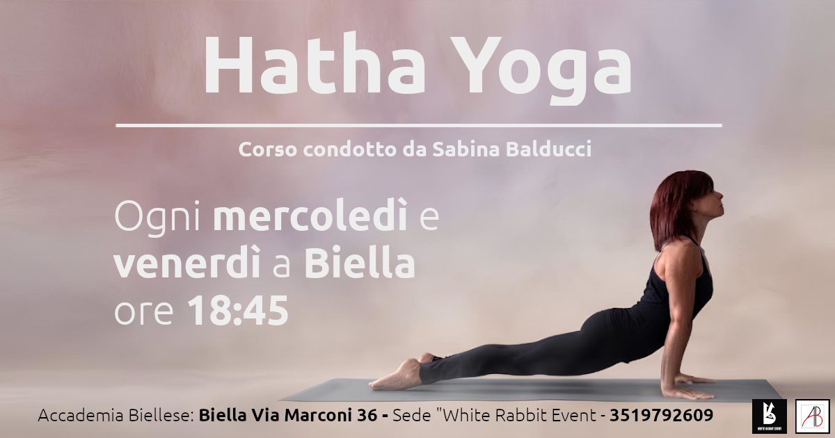 Corso di Hatha Yoga a Biella con Sabina Balducci all'Accademia Biellese